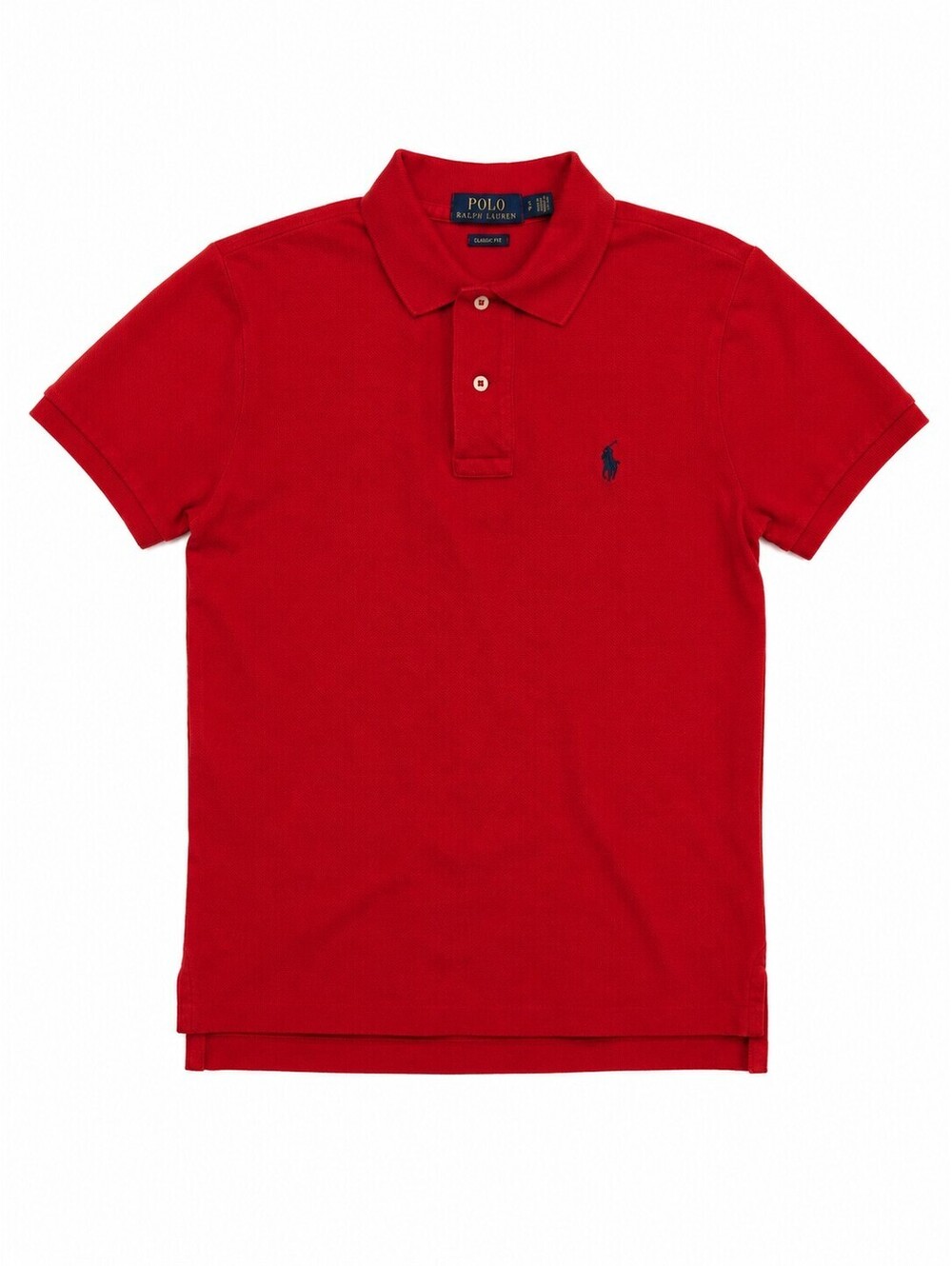 Polo Ralph Lauren Red Classic Fit Polo Shirt Navy Pony Men’s S